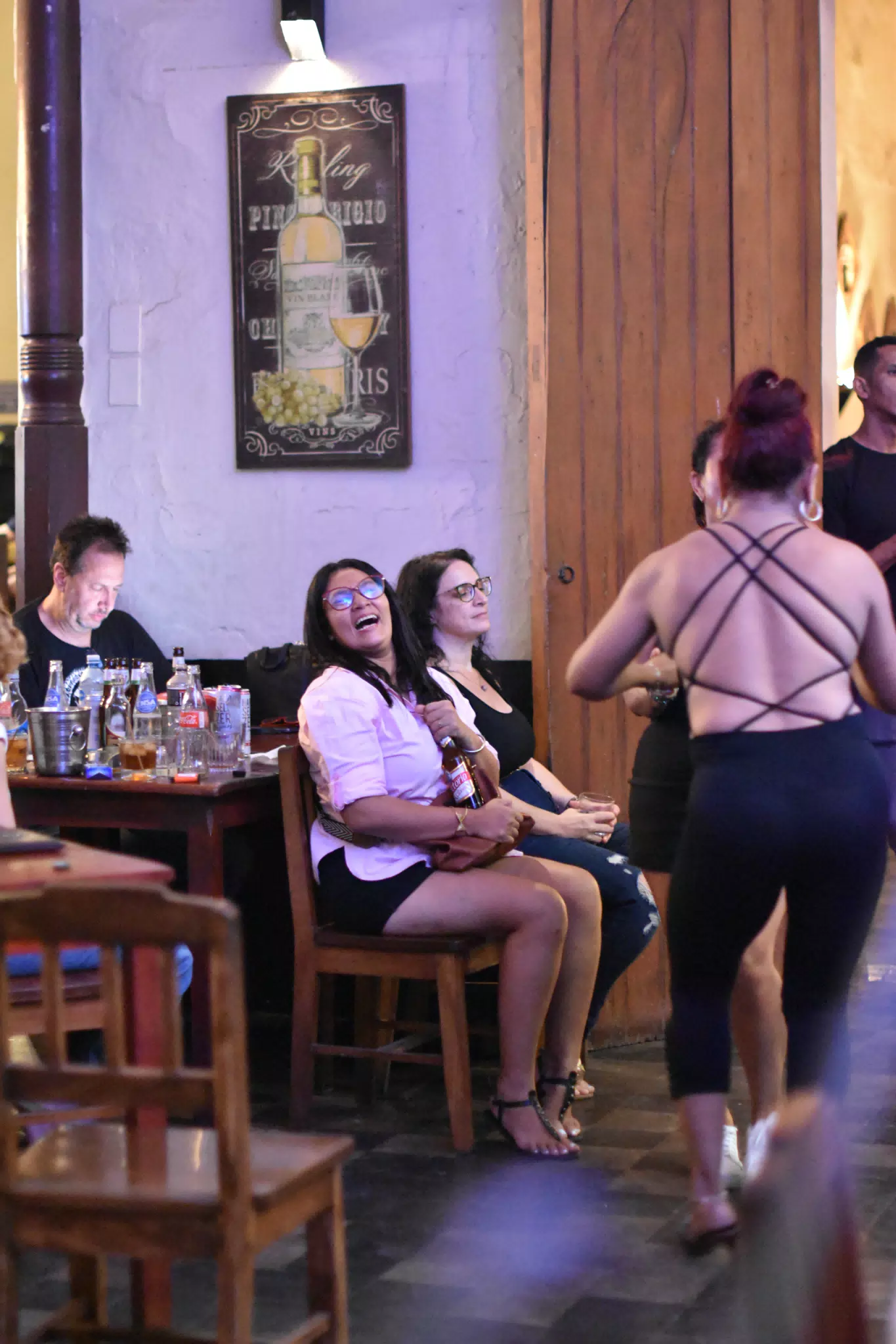 Marcela Laughing at Via Via