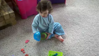 Liesl on Second Day of Homeschool
