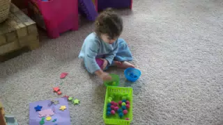Liesl Sorting Pom Poms