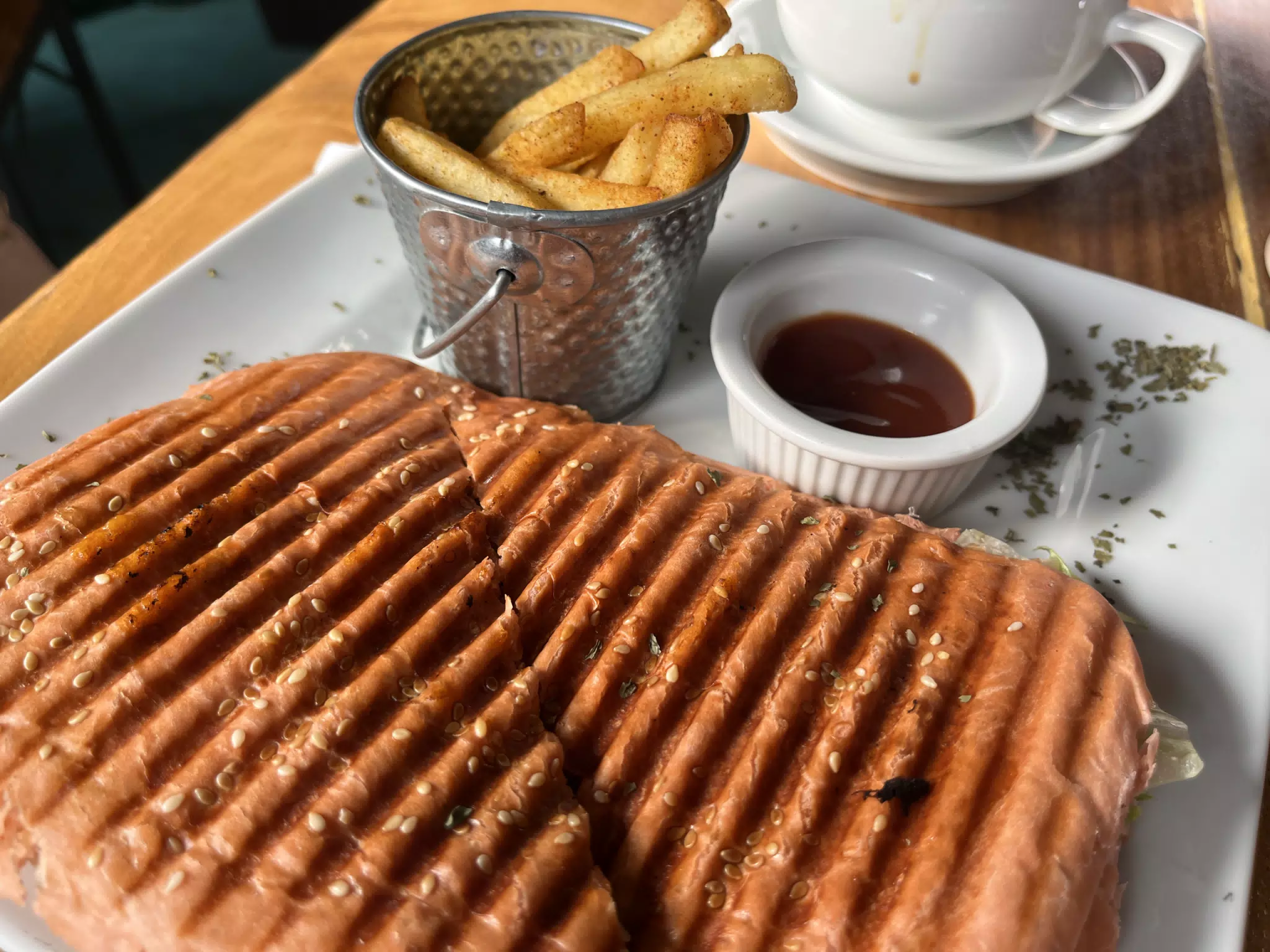 Mushroom Cheese Panini at Sakura Cafe