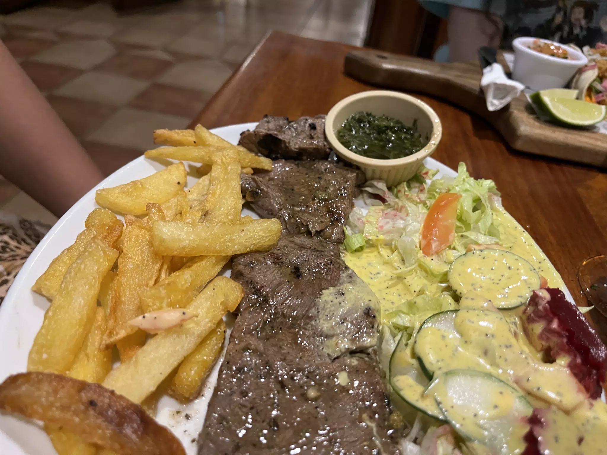 Dinner at Sundance, Leon, Nicaragua
