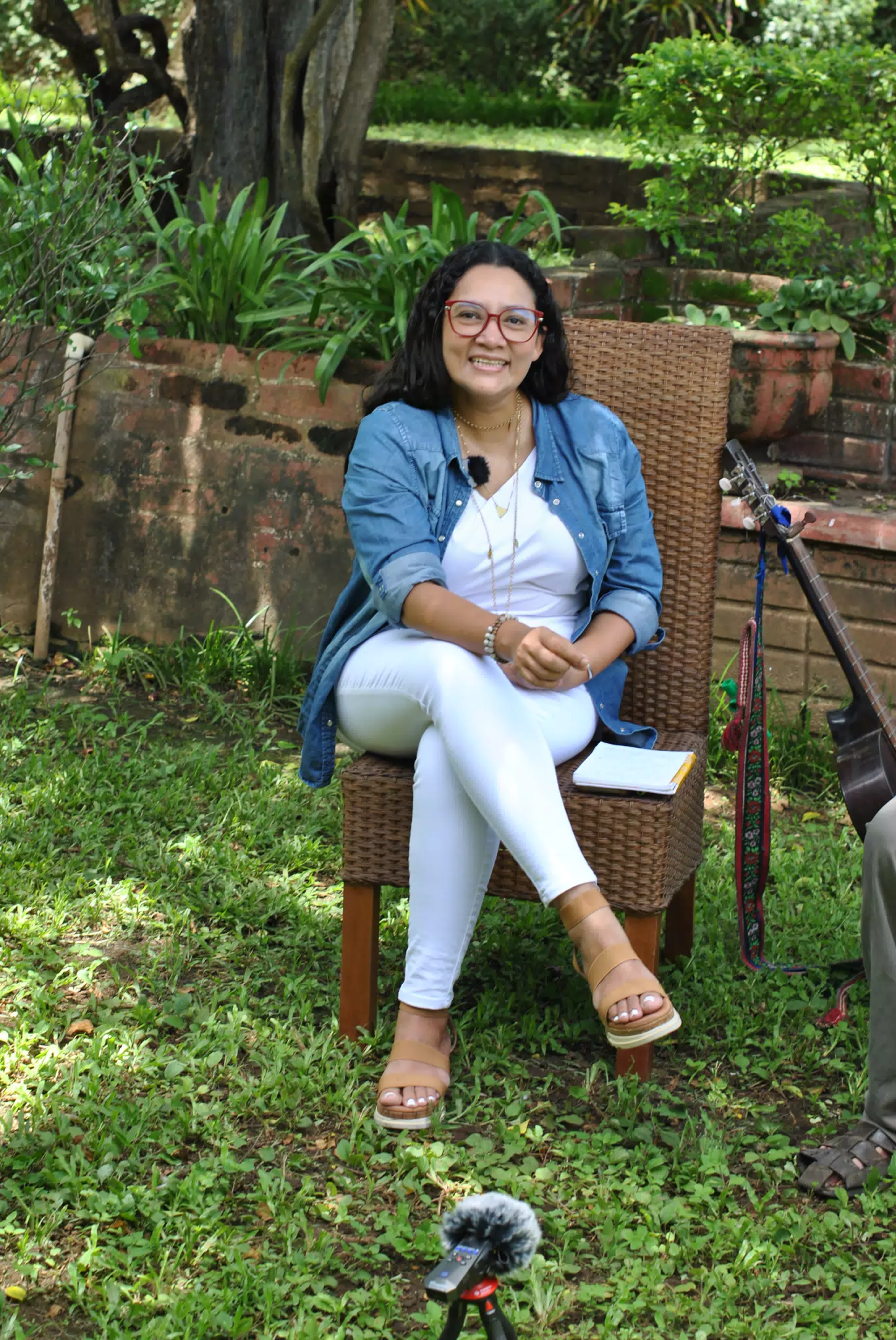 Marcela in the Garden Running Interviews
