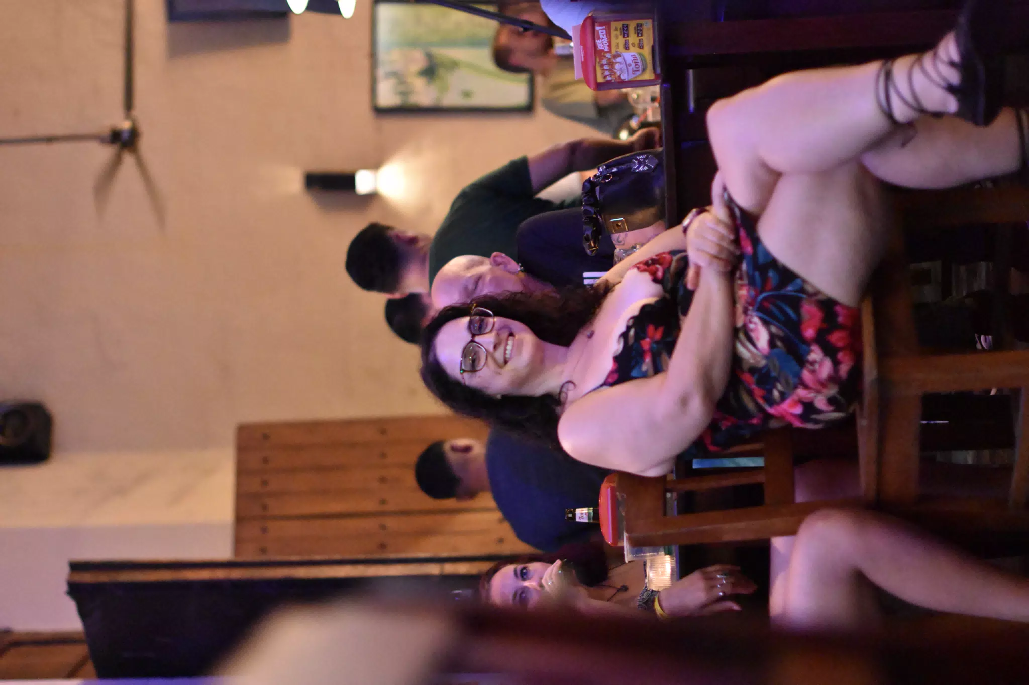 Dominica Watching a Concert at Via Via