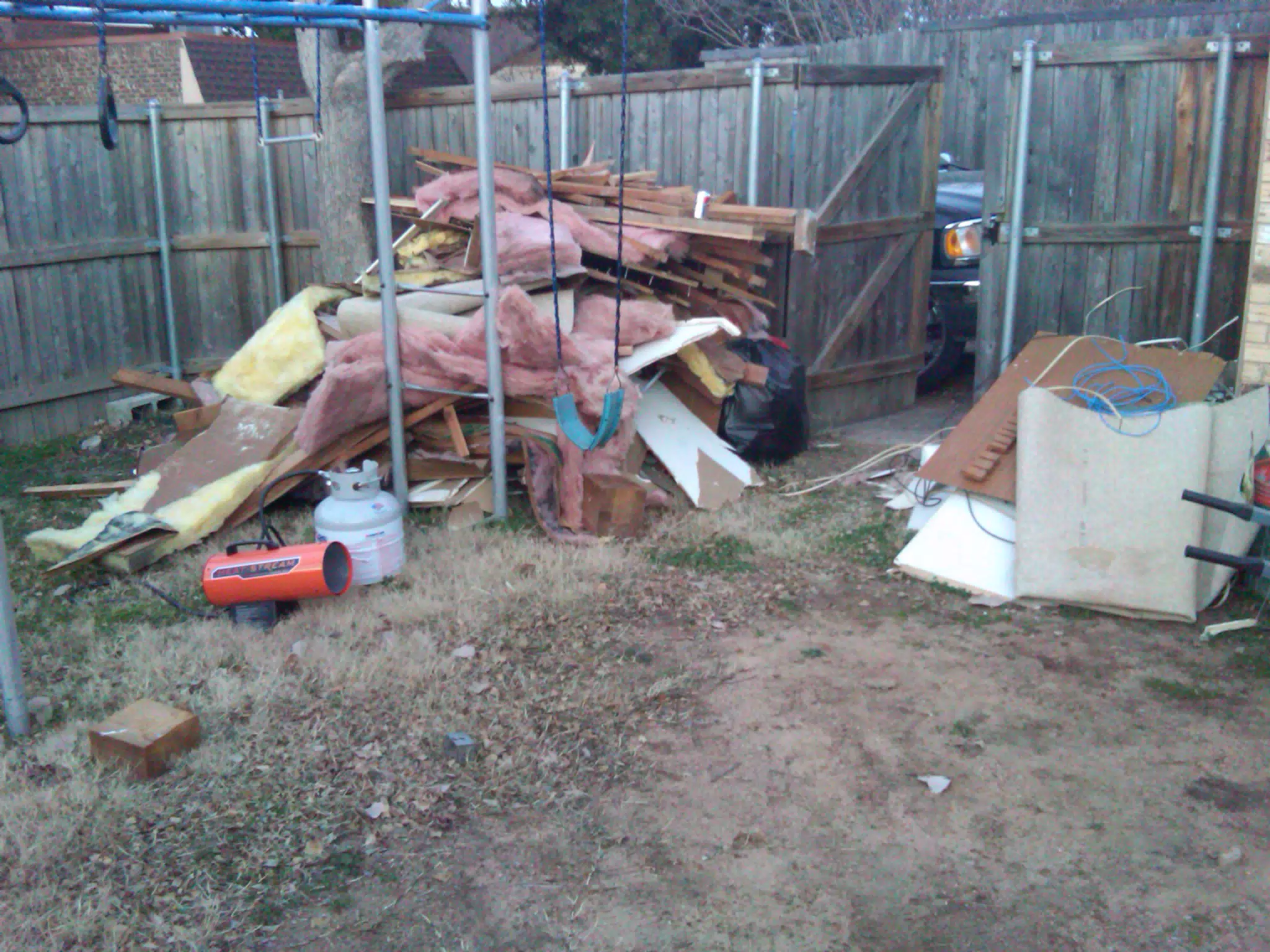 Debris in the Yard