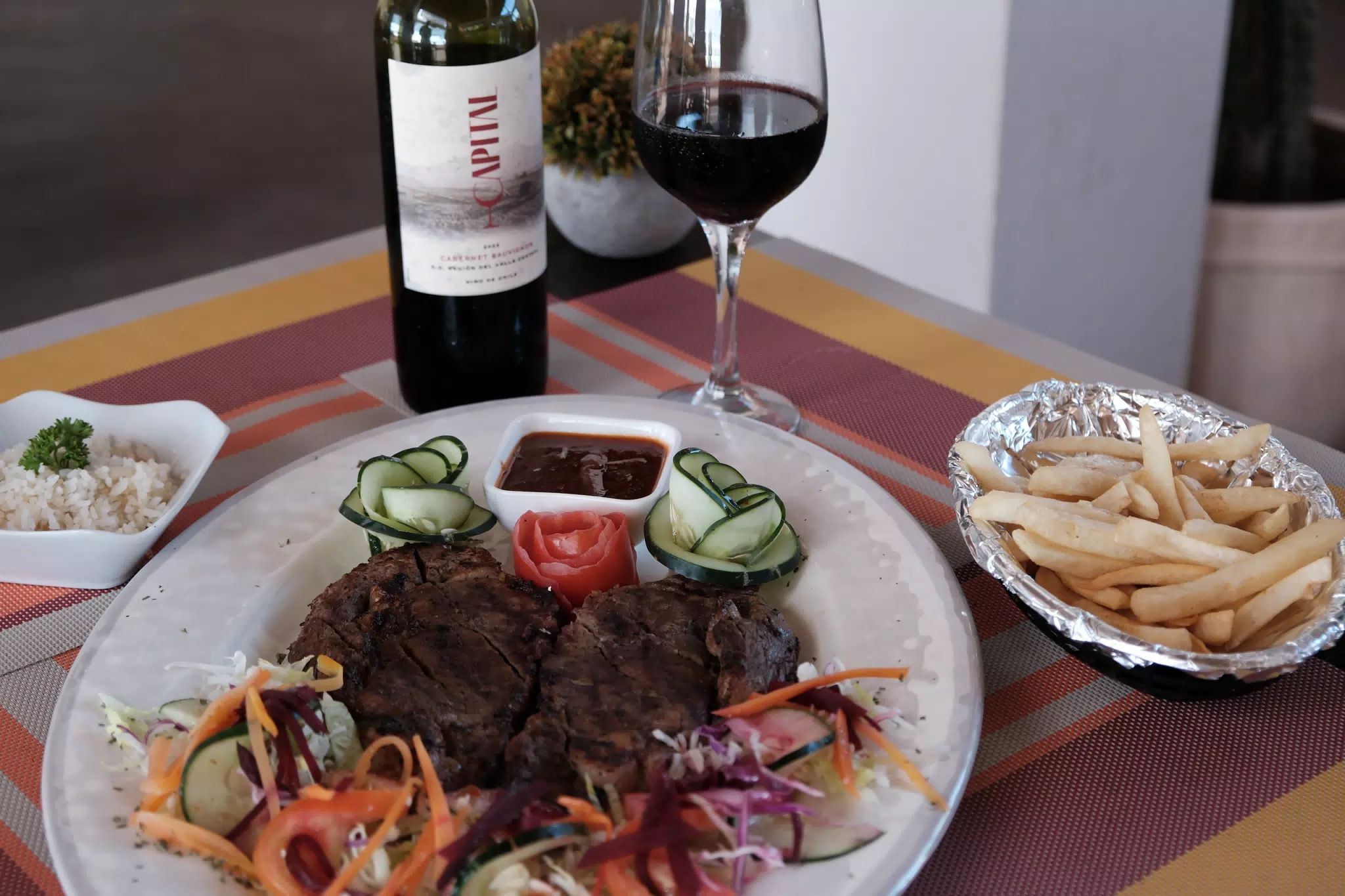 Steak at Desperado's Las Peñitas