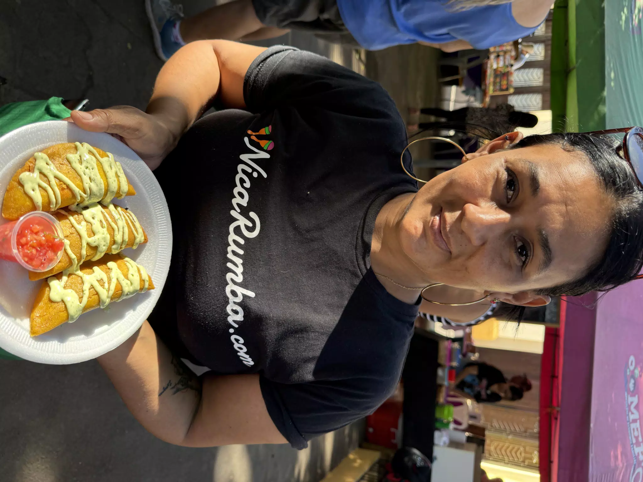 Aida with Empanadas in Leon Nicaragua