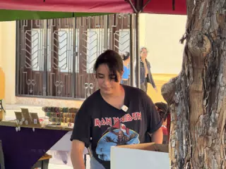 Russel Cooking in the Park