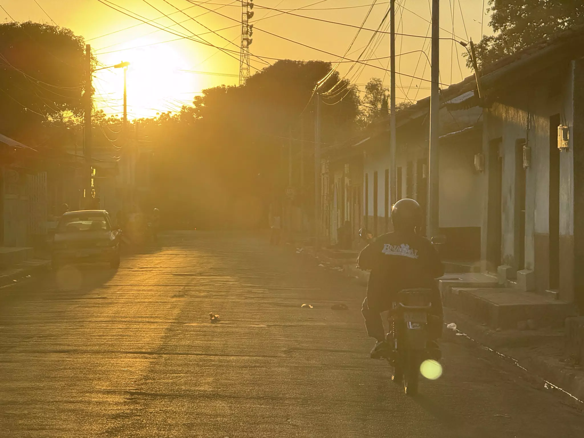 Sunset Street Leon Nicaragua