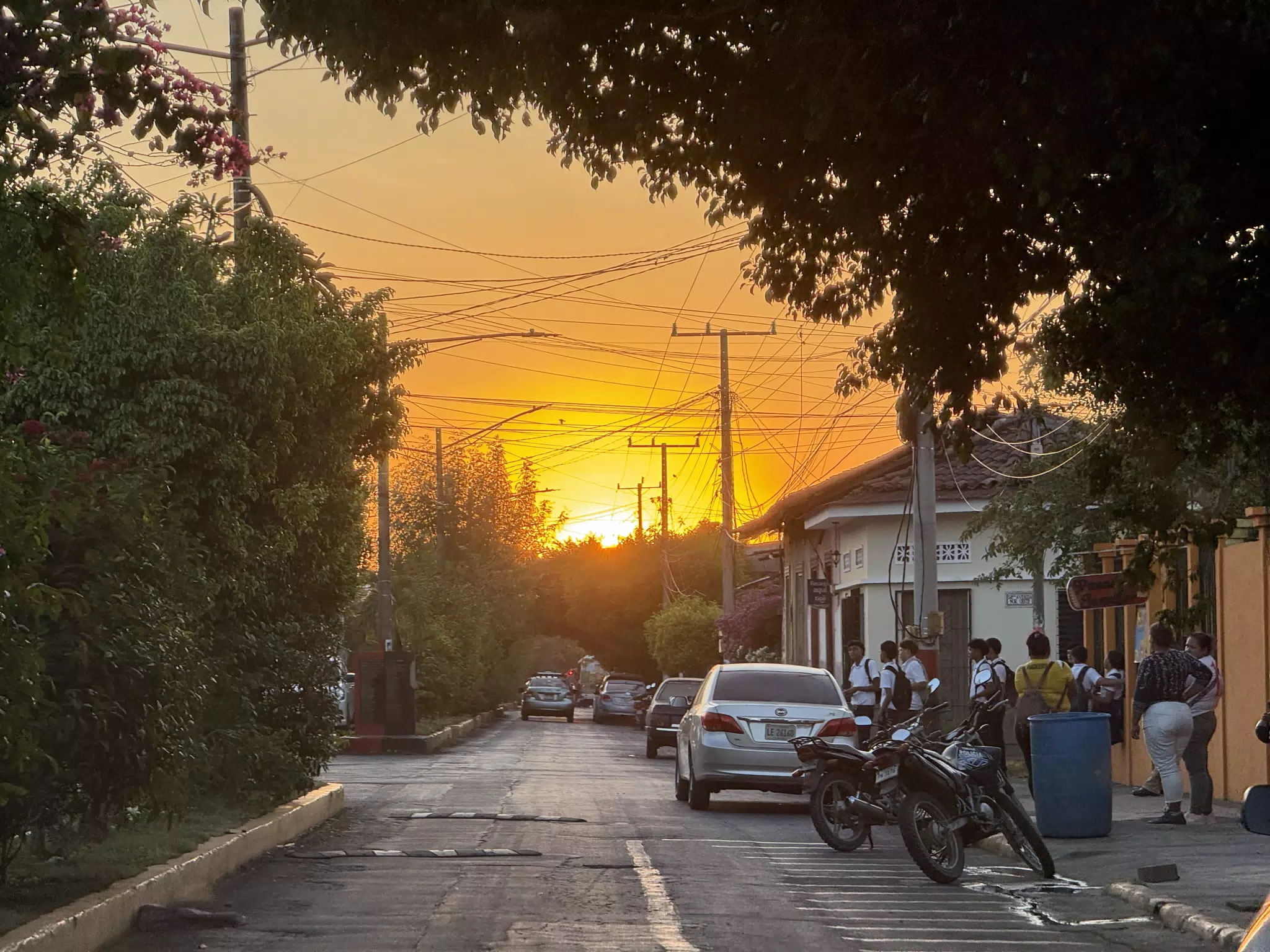 Sunset Street Leon Nicaragua
