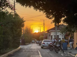 Sunset Street Leon Nicaragua