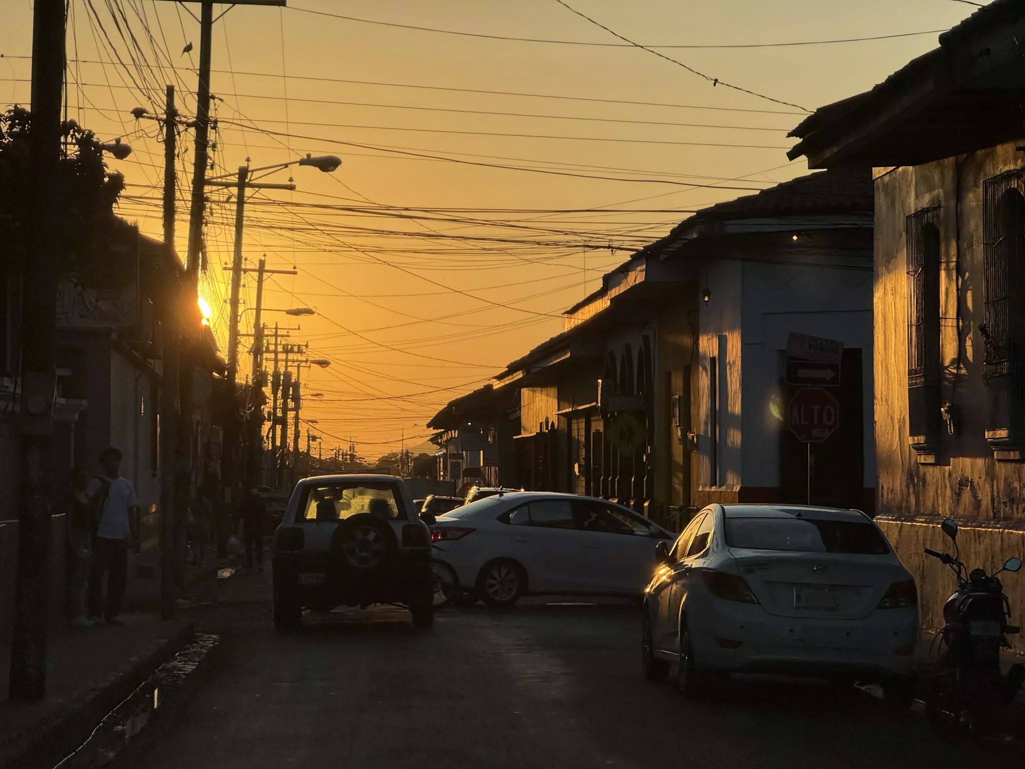 Sunset Street Leon Nicaragua