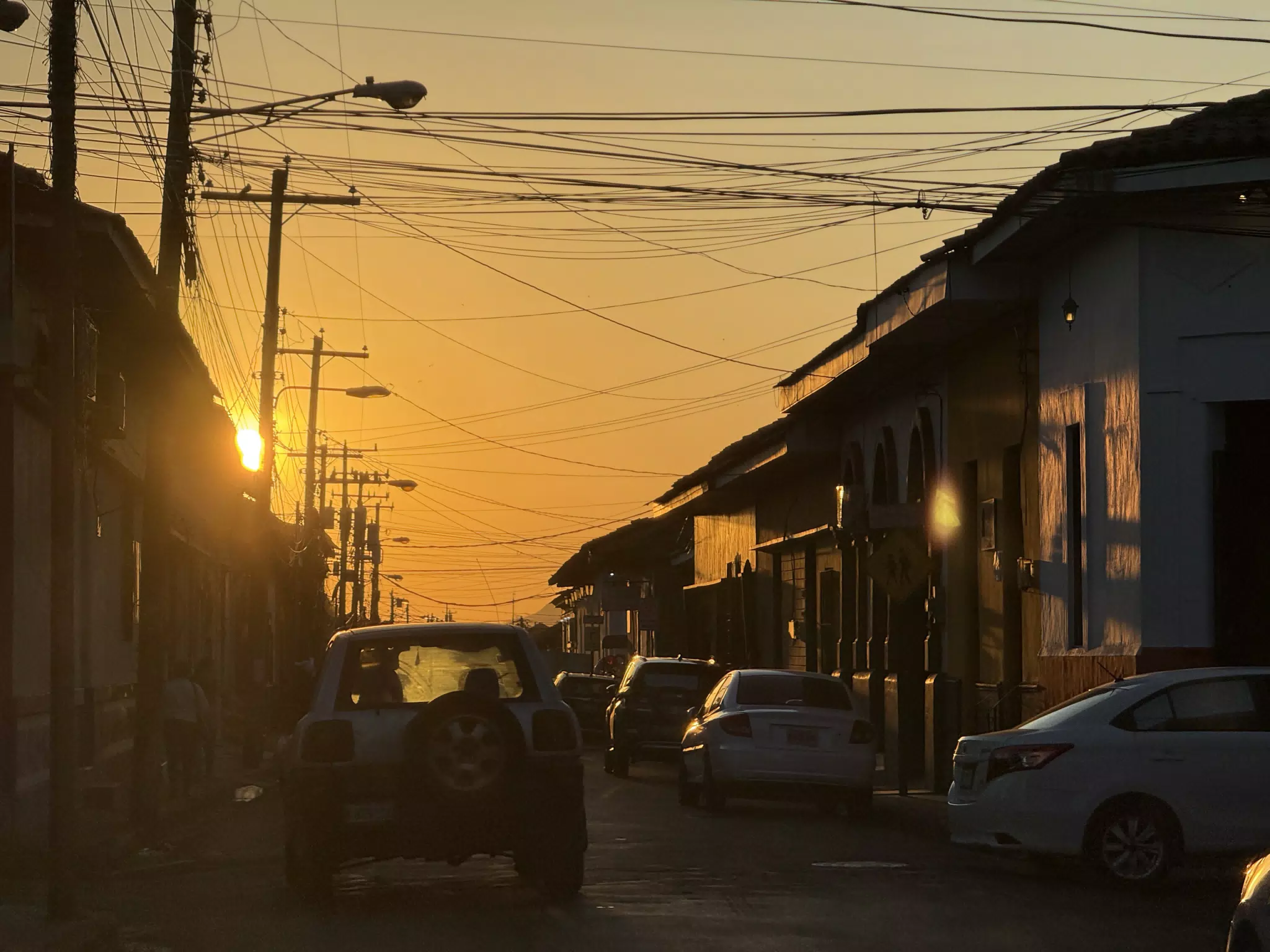 Sunset Street Leon Nicaragua