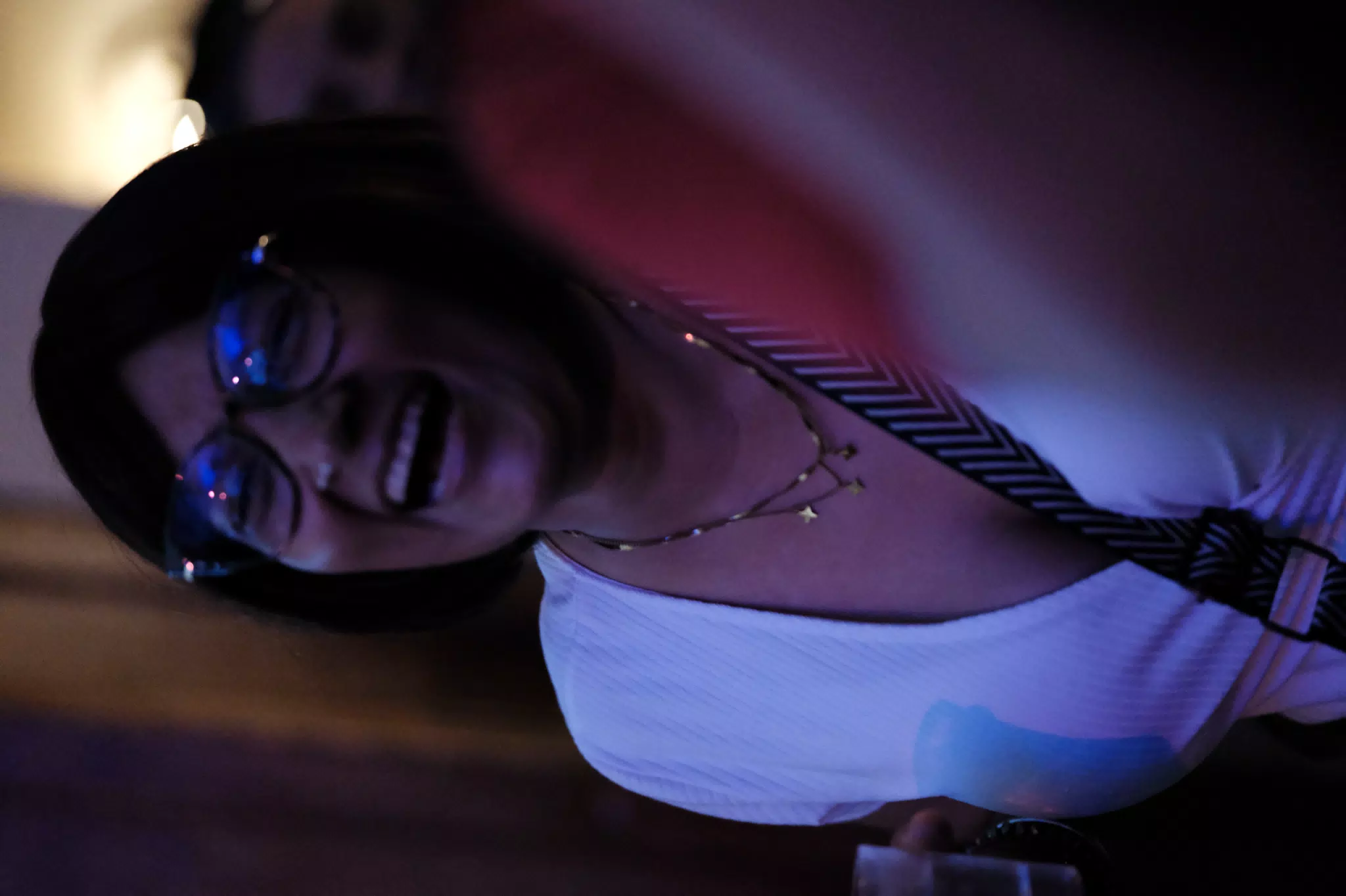 Marcela Laughing at Via Via