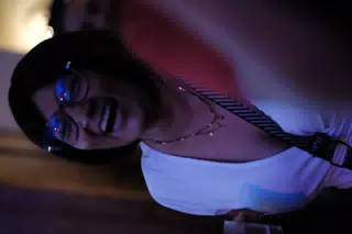 Marcela Laughing at Via Via