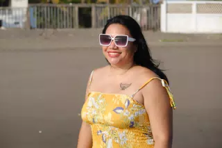 Eva on the Beach