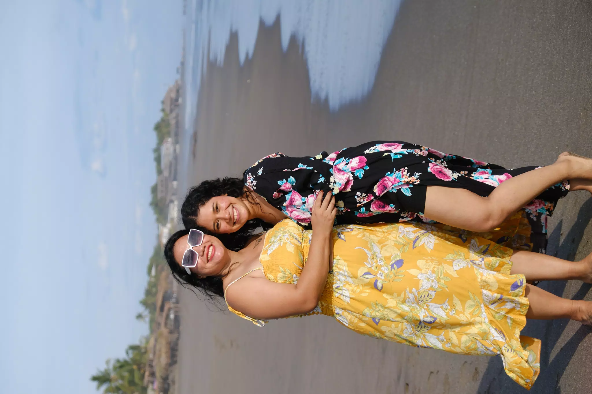 Sisters on Playa Las Peñitas Beach, Nicaragua