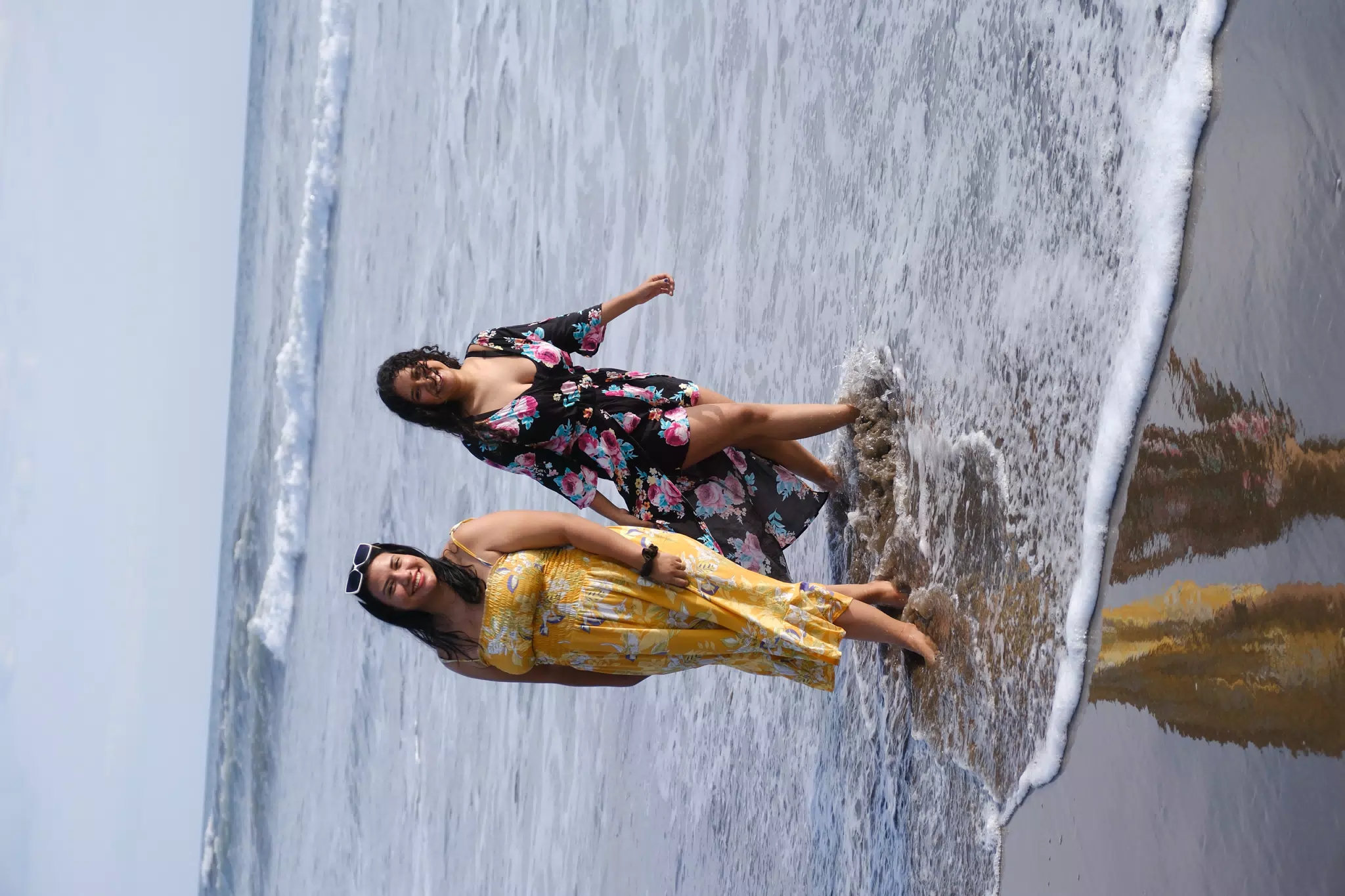 Eva and Marilyn in the Ocean