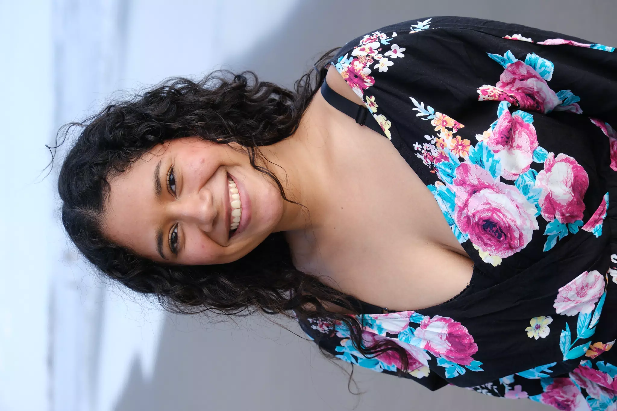 Gorgeous Latina Smiling on Pacific Beach in Nicaragua