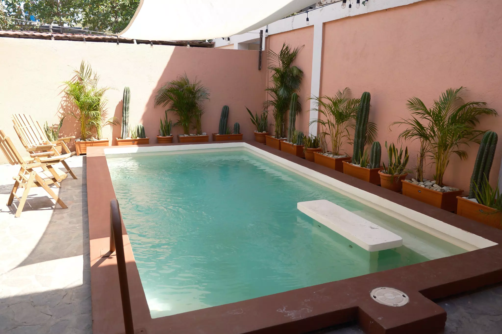Swimming Pool at El Escondite, Las Peñitas, Nicaragua