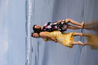 Beautiful Sisters on Playa Las Peñitas Beach