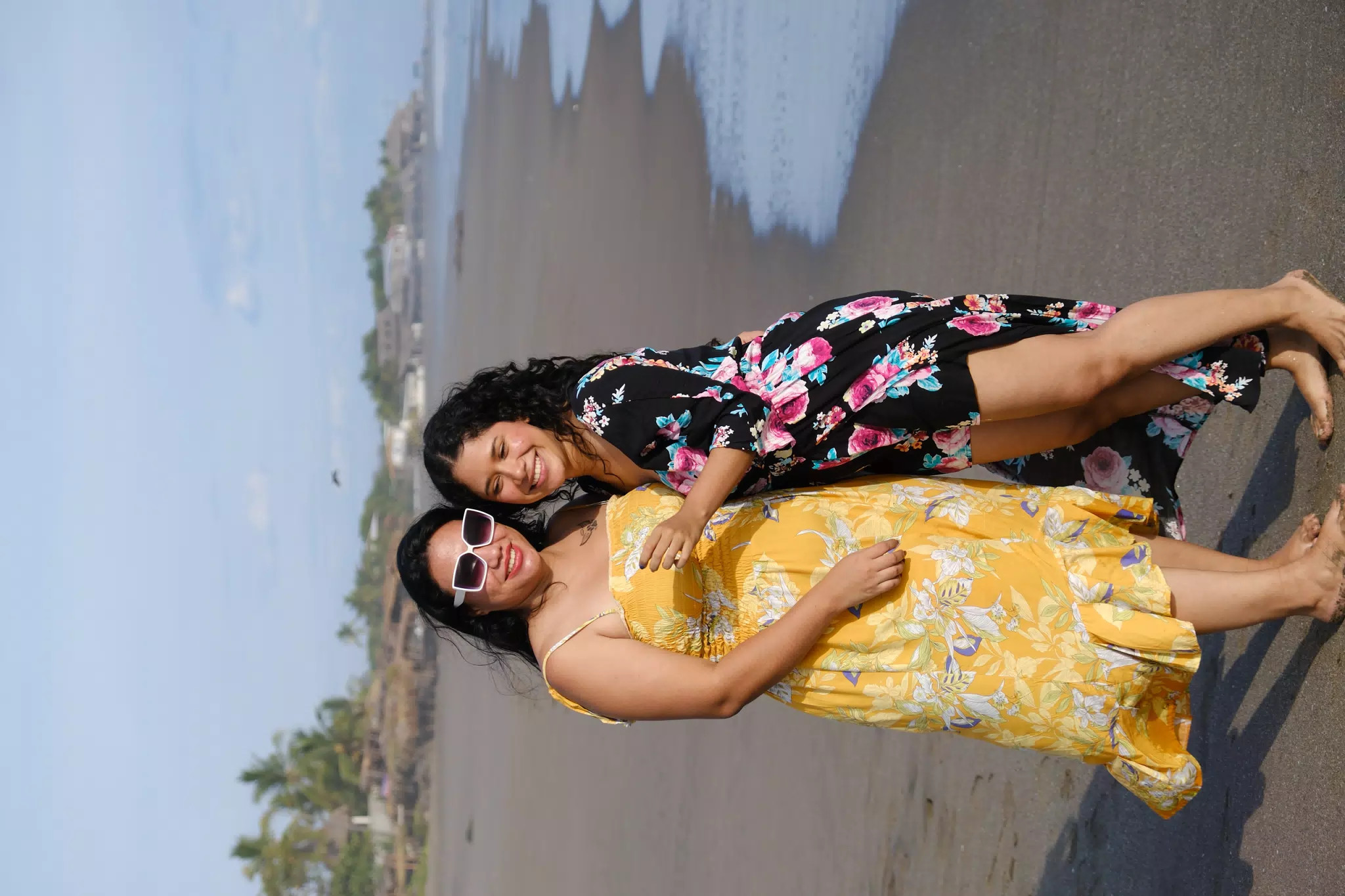 Sisters on Beach