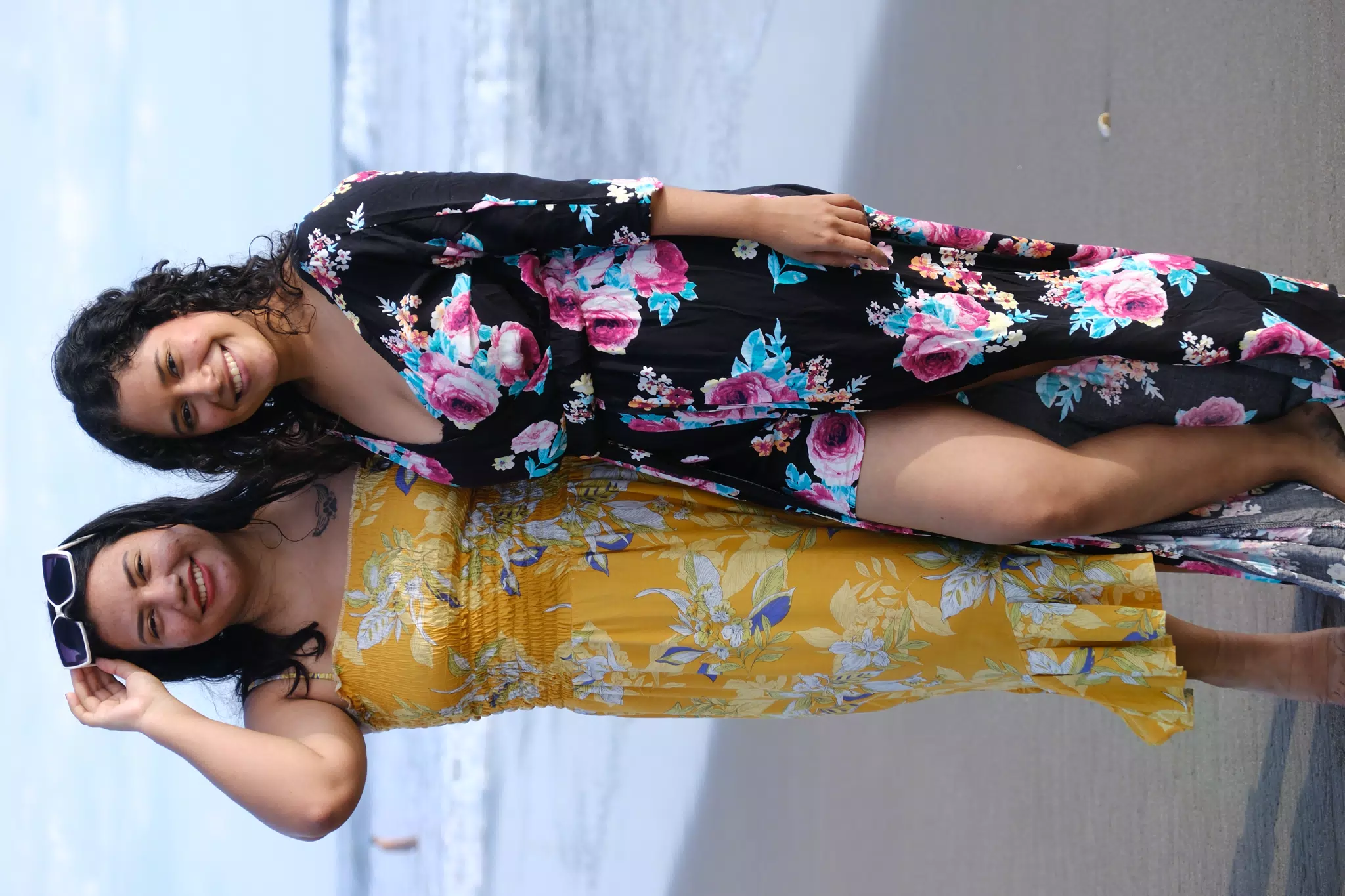 Sisters on Beach in Nicaragua