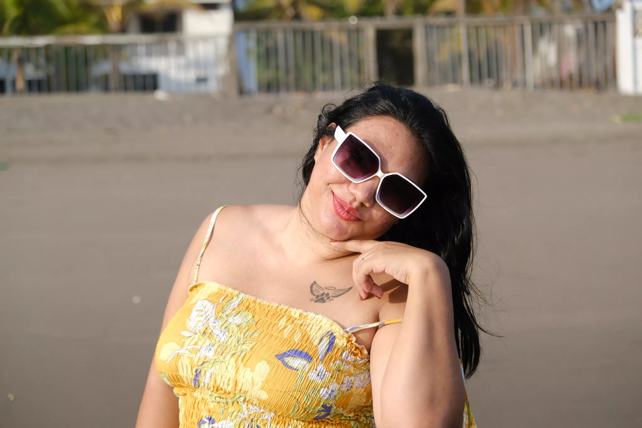 Portrait of Eva on the Beach at Desperados Nicaragua