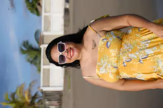 Beach Girl in Sunglasses