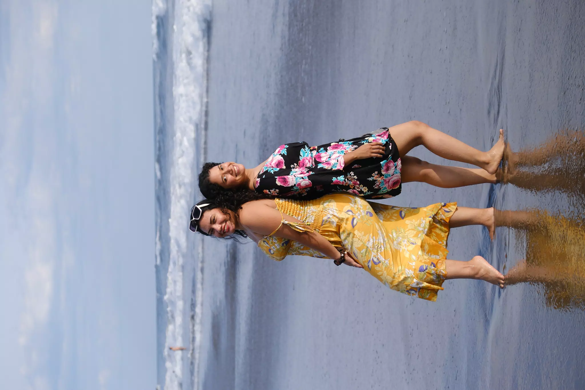 Eva and Marilyn on the Beach at Las Peñitas