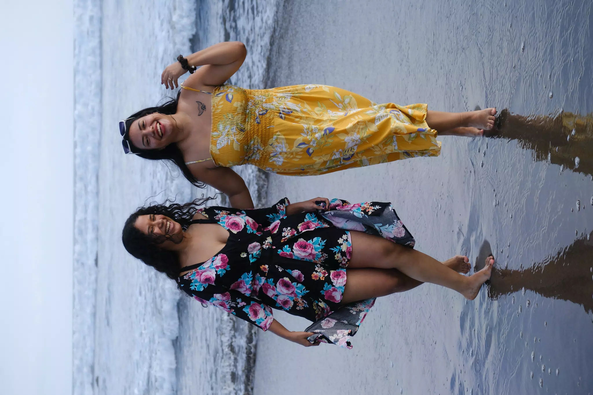 Beautiful Latina Beach Sisters