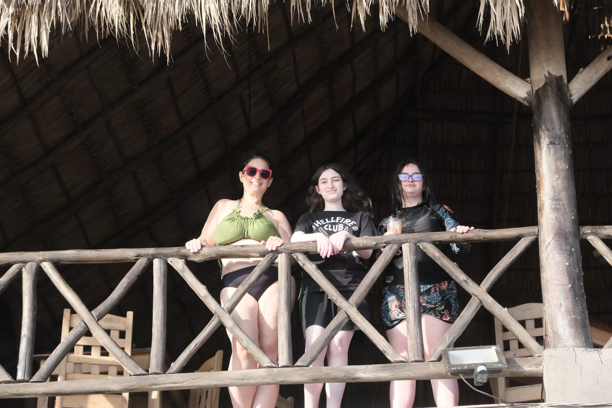 Dominica, Liesl & Luciana at Desperado's in Las Peñitas