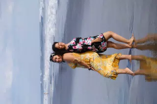 Sisters Eva & Marilyn Models on the Beach in Las Peñitas, Nicaragua