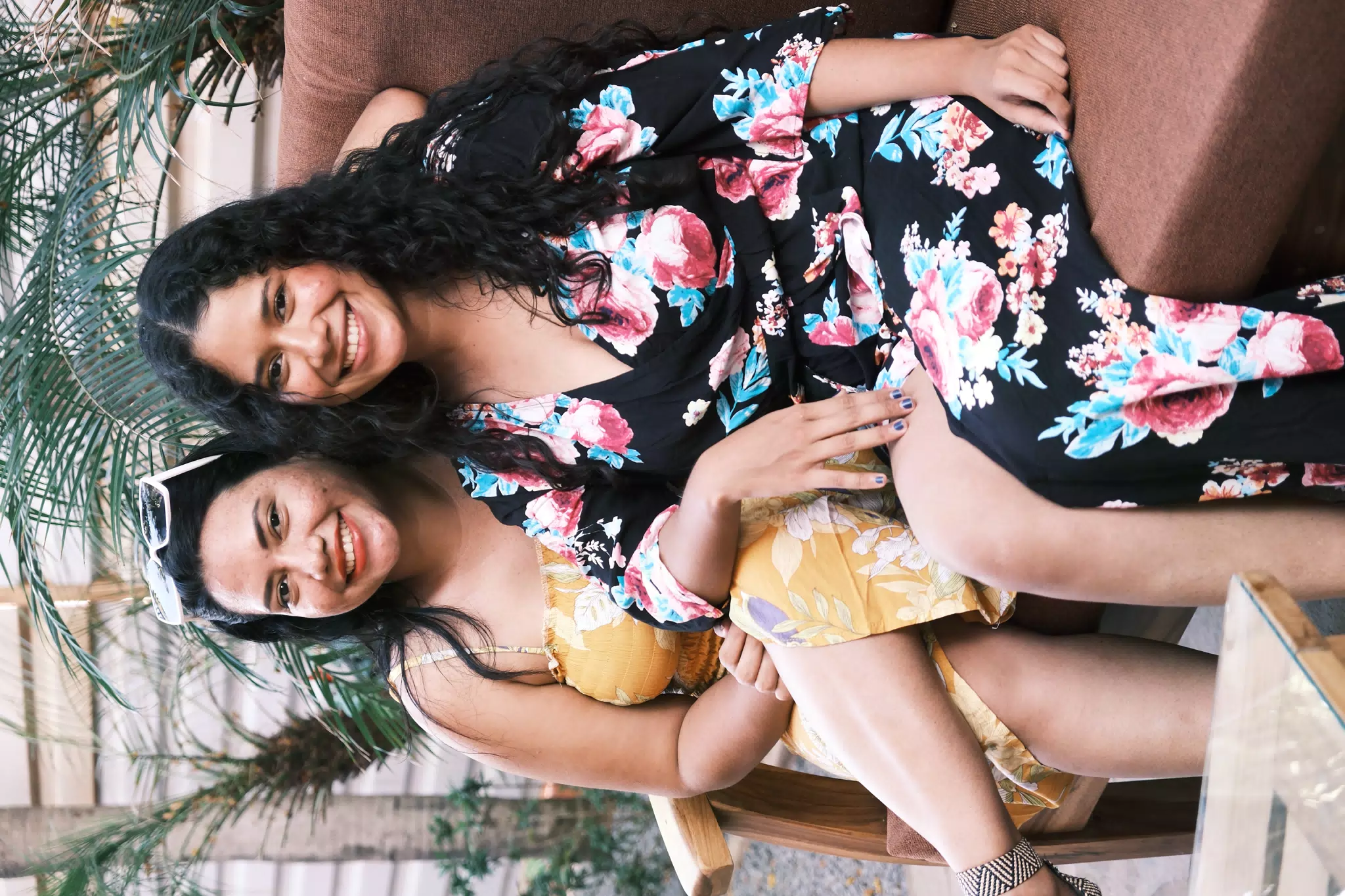 Sisters on the Sofa by the Beach at El Escondite