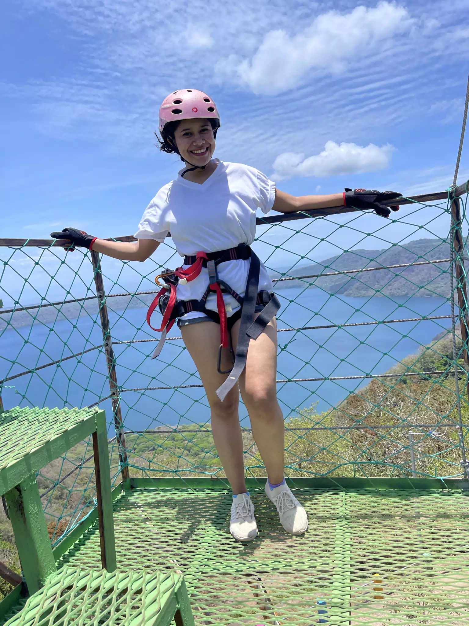 Marilyn Doing the Catarina Zipline "Canopy" Tour