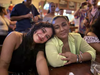 Marilyn and Aida at Via Via