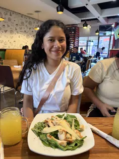 Marilyn with a Caesar Salad