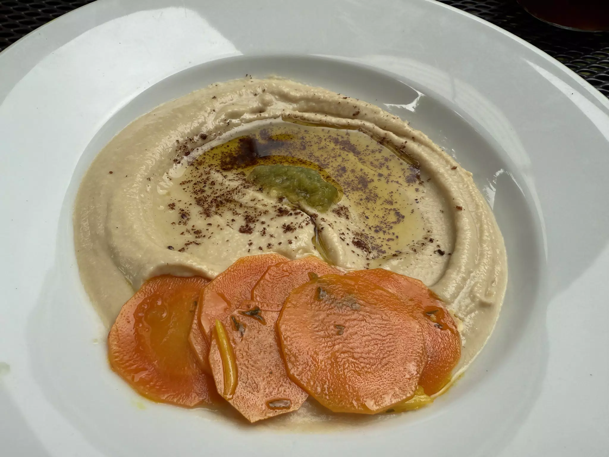 Hummus at El Arabe in Masaya Nicaragua