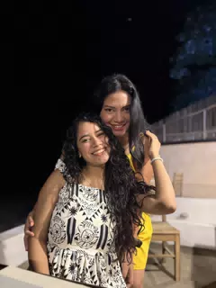 Sisters at Desperado's Steak House in Las Peñitas Nicaragua