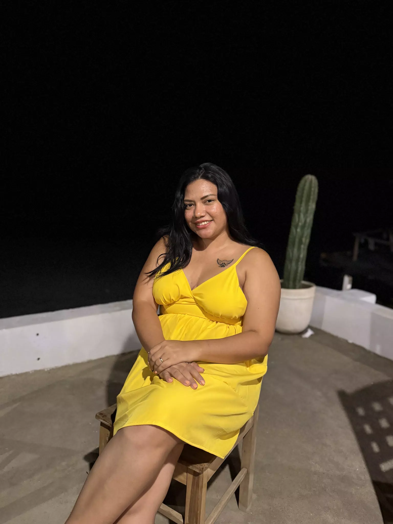 Eva in Yellow Dress
