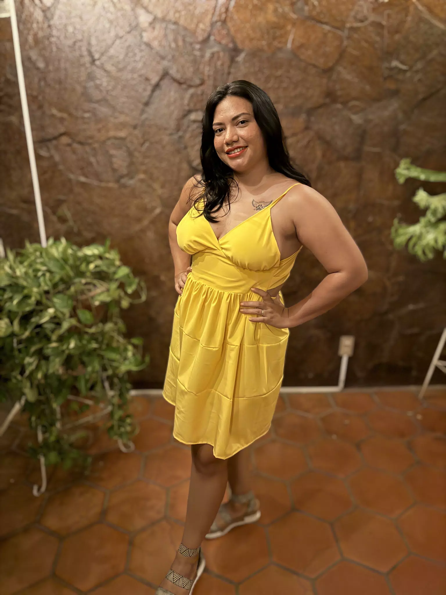 Eva in Yellow Dress