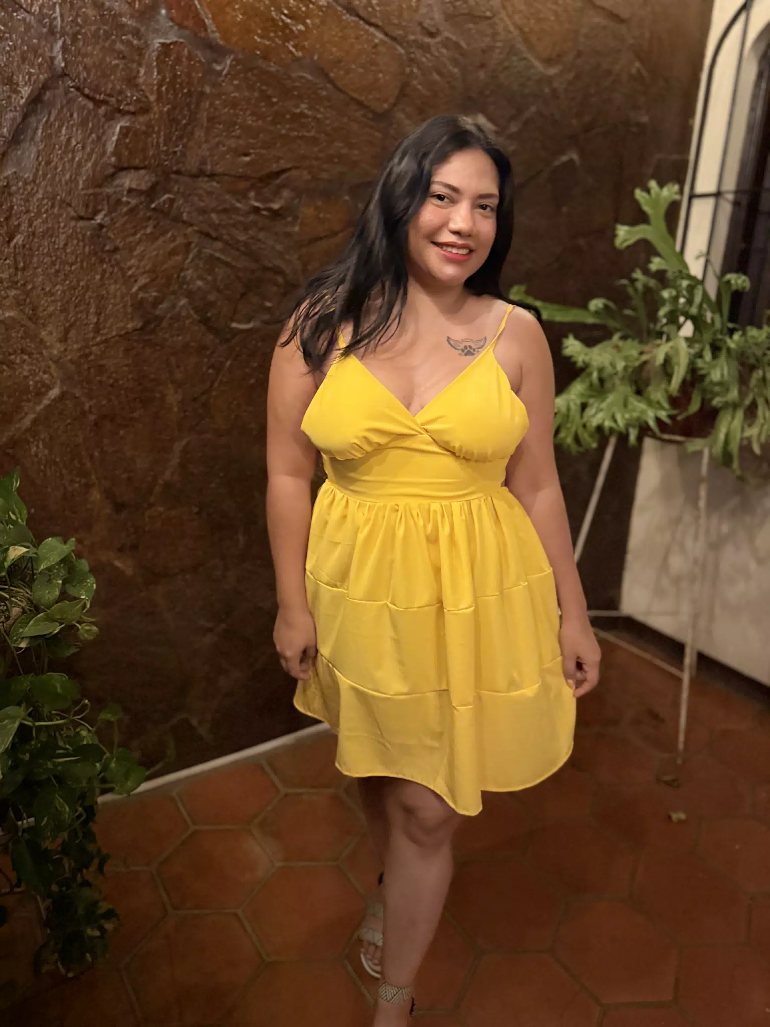 Eva in Yellow Dress