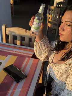 Eva with Smirnoff Ice