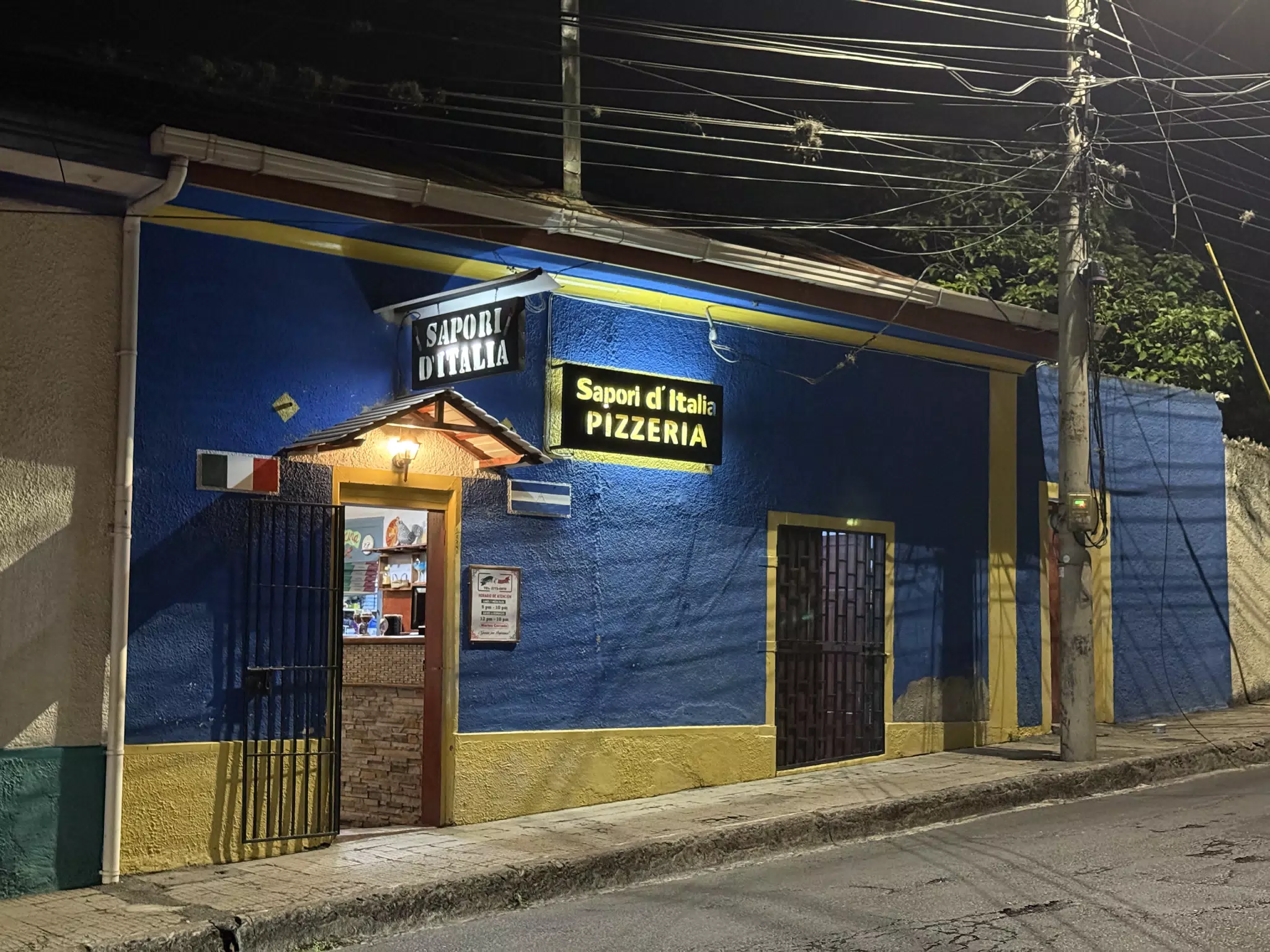 Sapori d'Italia Pizzeria, Matagalpa, Nicaragua