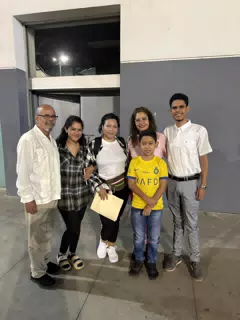 Gomez Family at Managua Airport