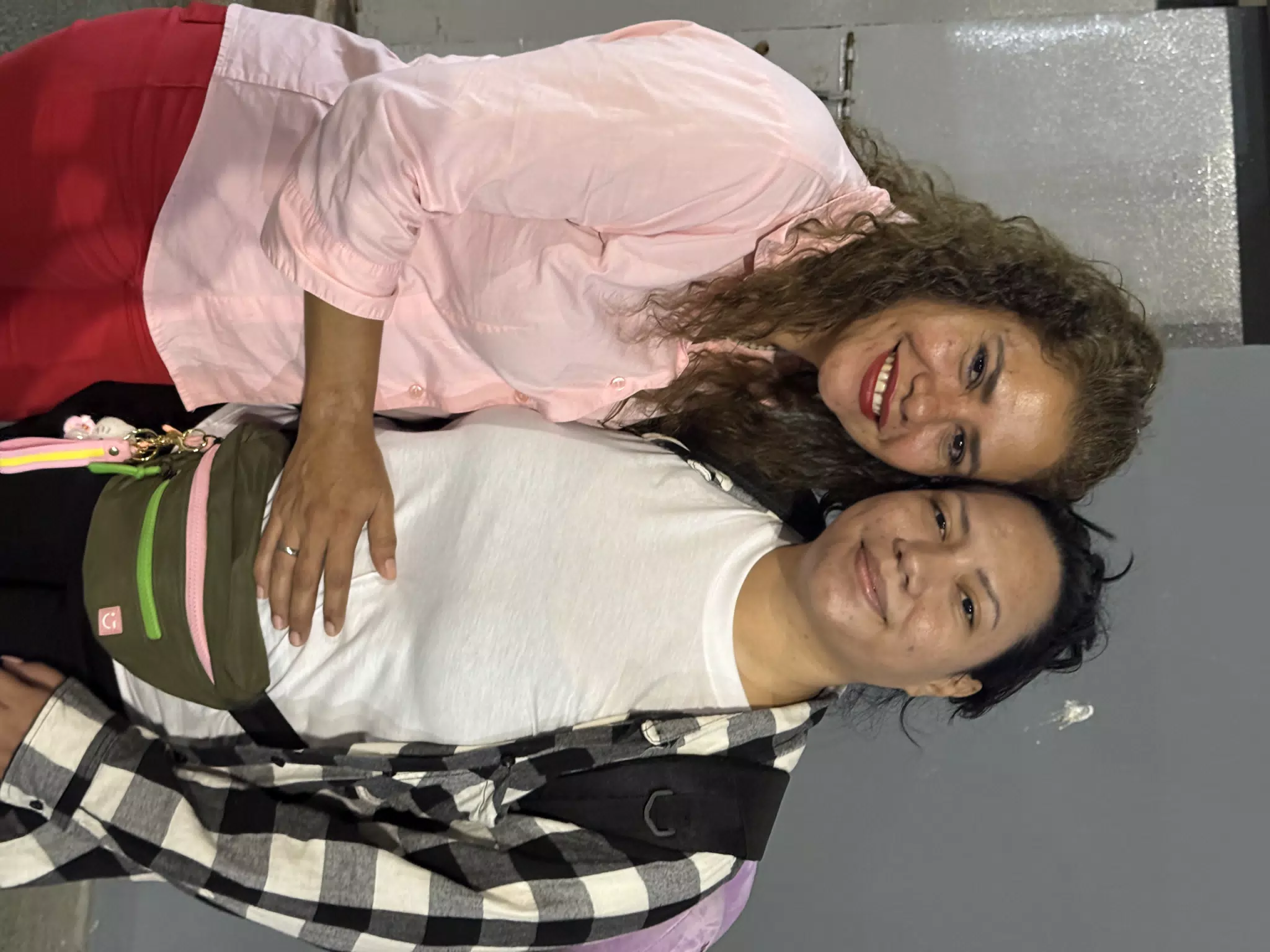 Eva and Her Mom at Managua Airport