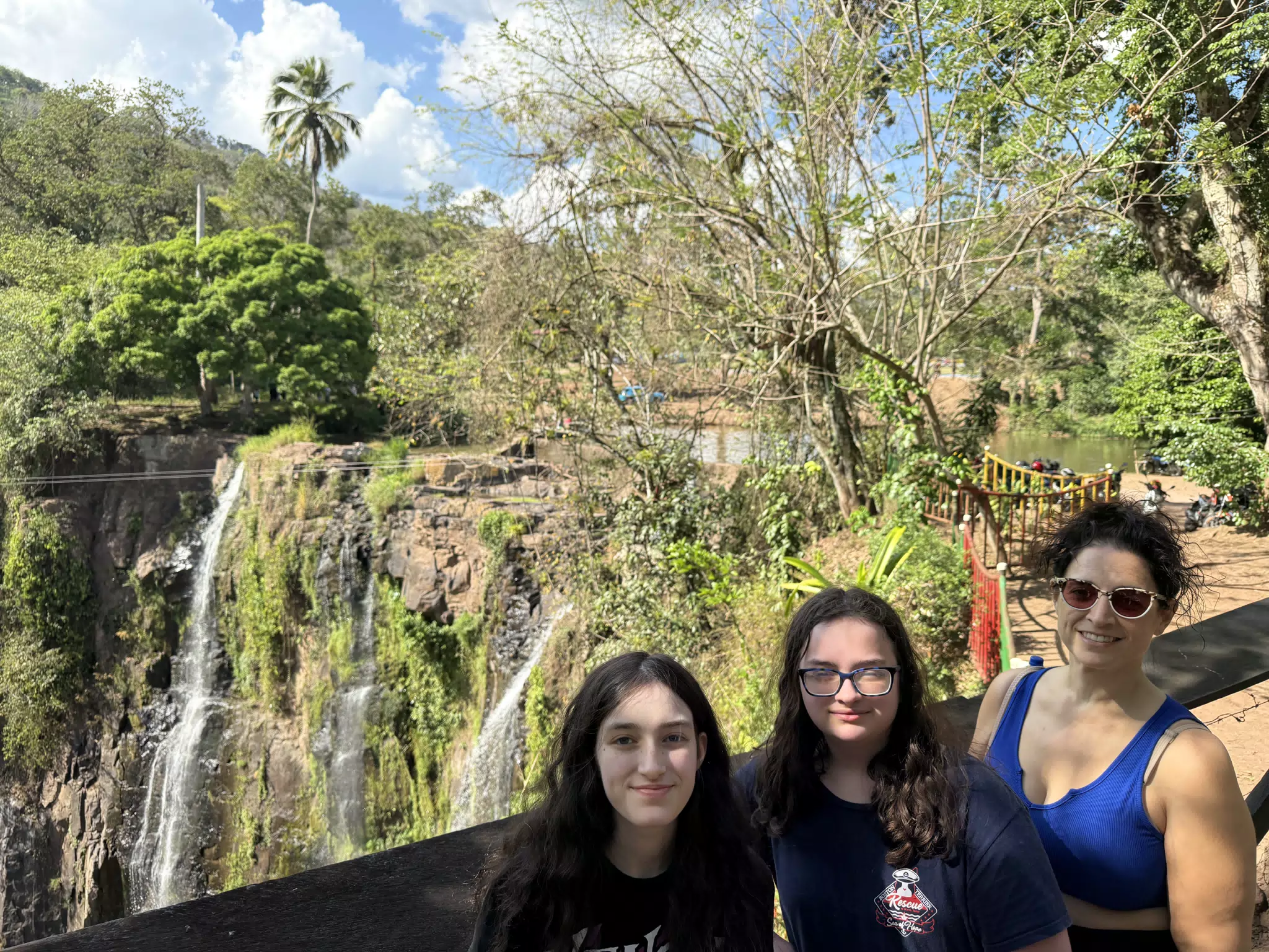The Family at Cascada La Luna