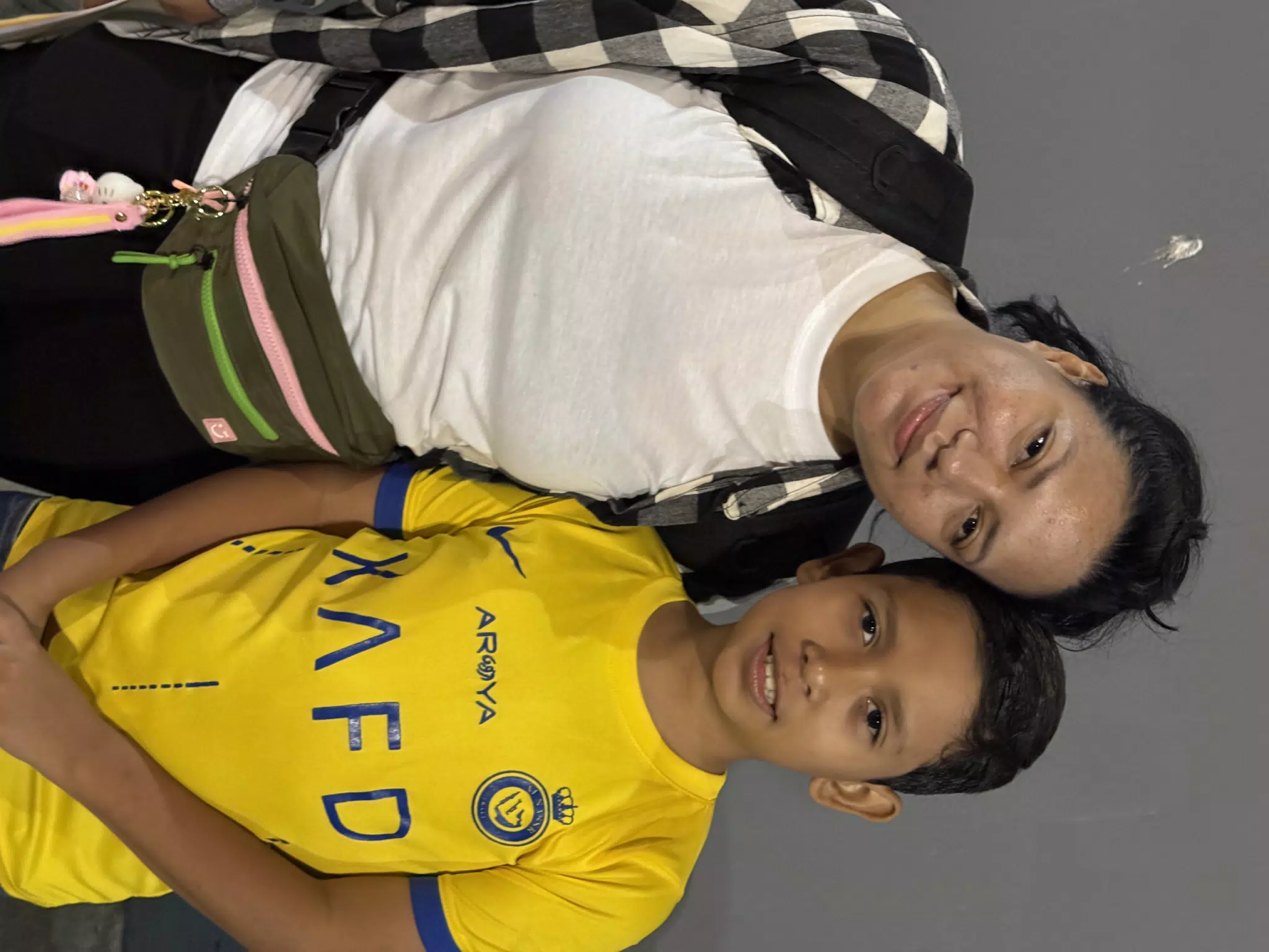 Eva and Denis at Airport