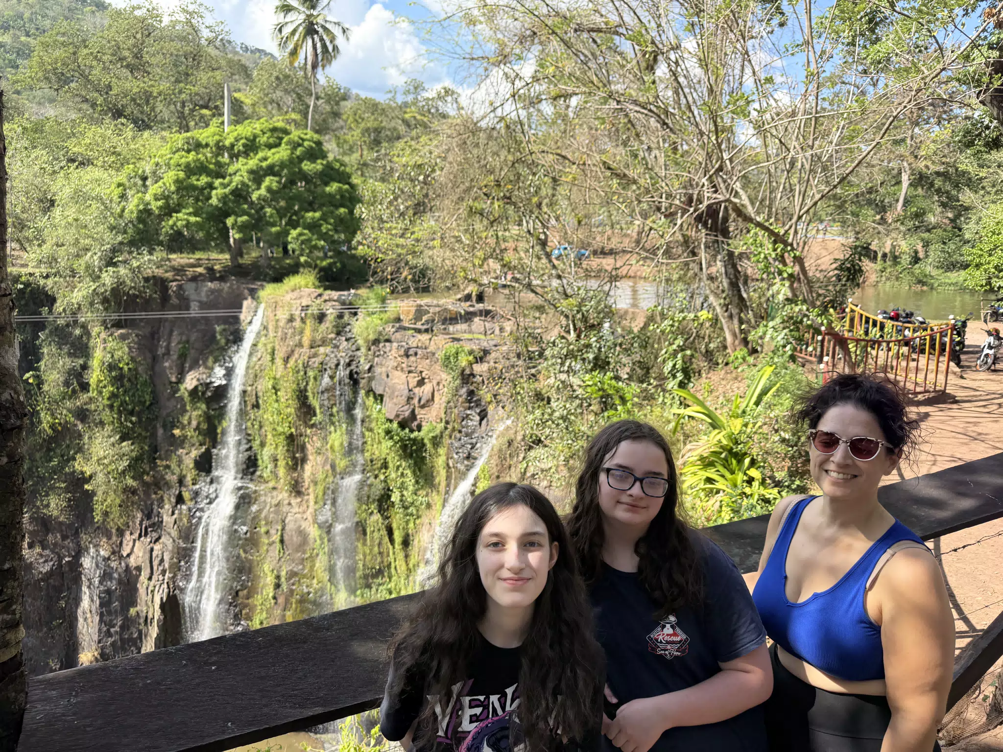 The Family at Cascada La Luna, Matagalpa