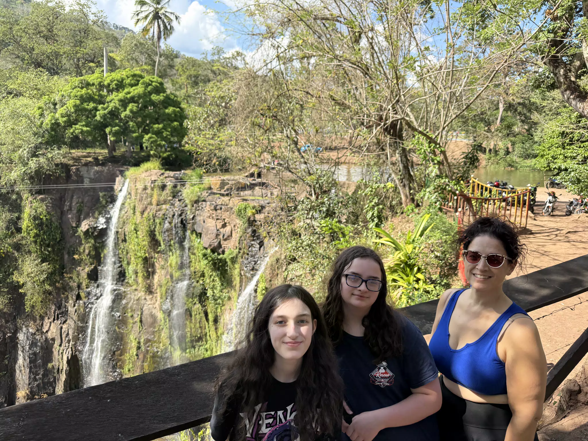The Family at Cascada La Luna, Matagalpa, Nicaragua