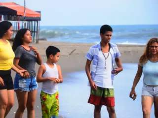 Gomez Family at the Simple Beach Lodge